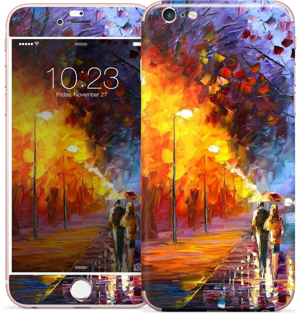 ALLEY BY THE LAKE by Leonid Afremov iPhone Skin
