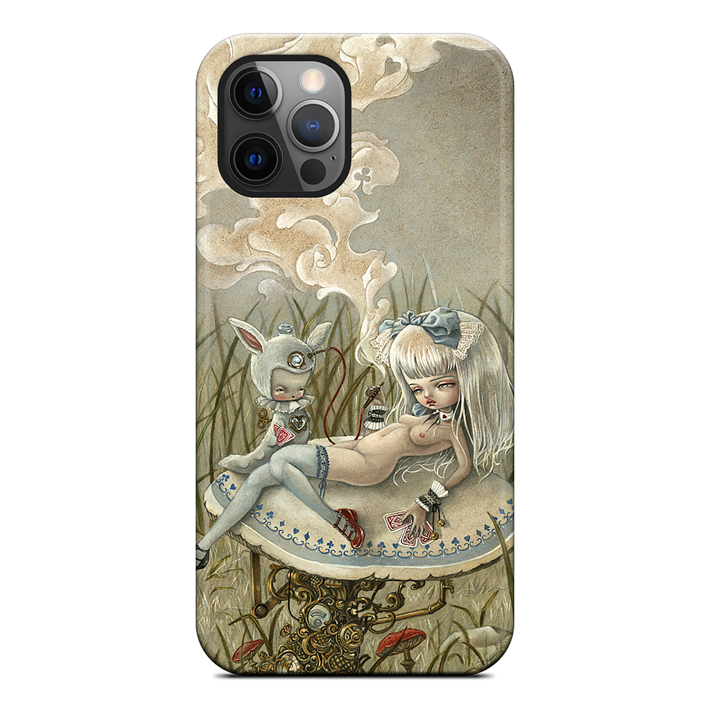 Alice and the Caterpillar iPhone Case