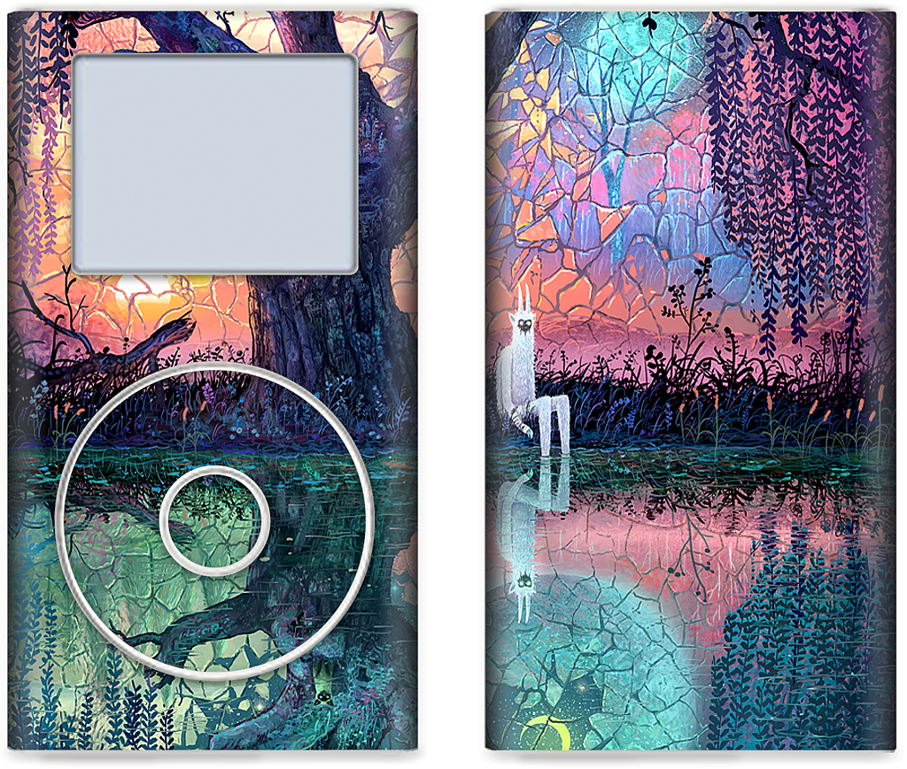 On the Banks of Broken Worlds iPod Skin