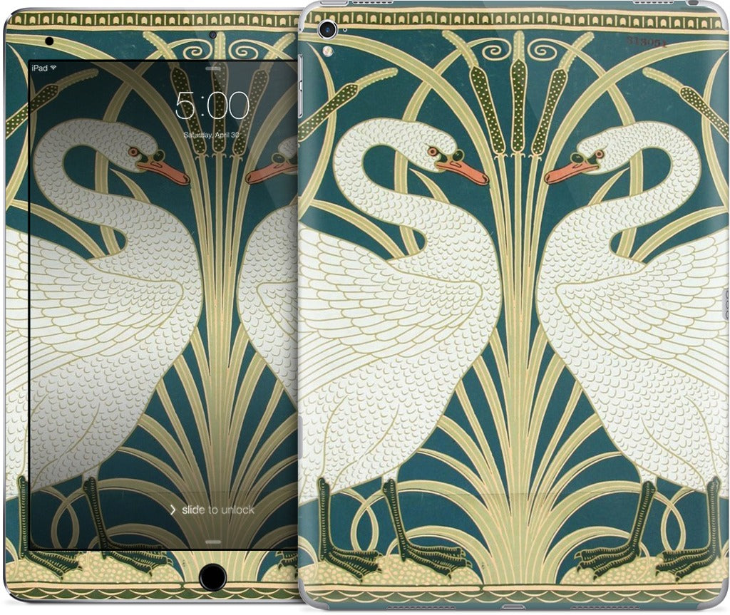 Swans and Irises iPad Skin