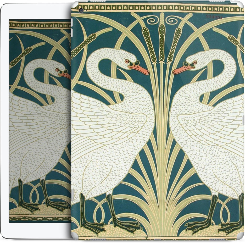 Swans and Irises iPad Skin