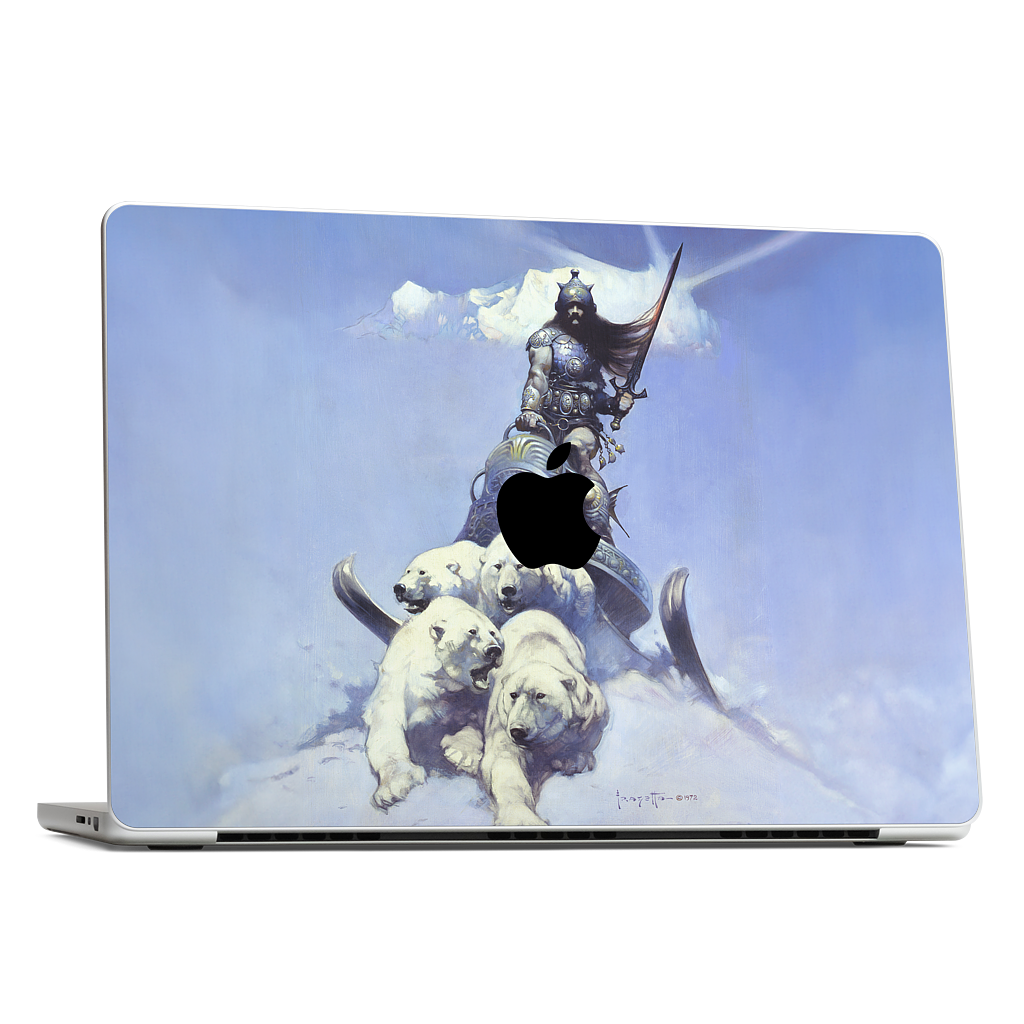 Silver Warrior MacBook Skin