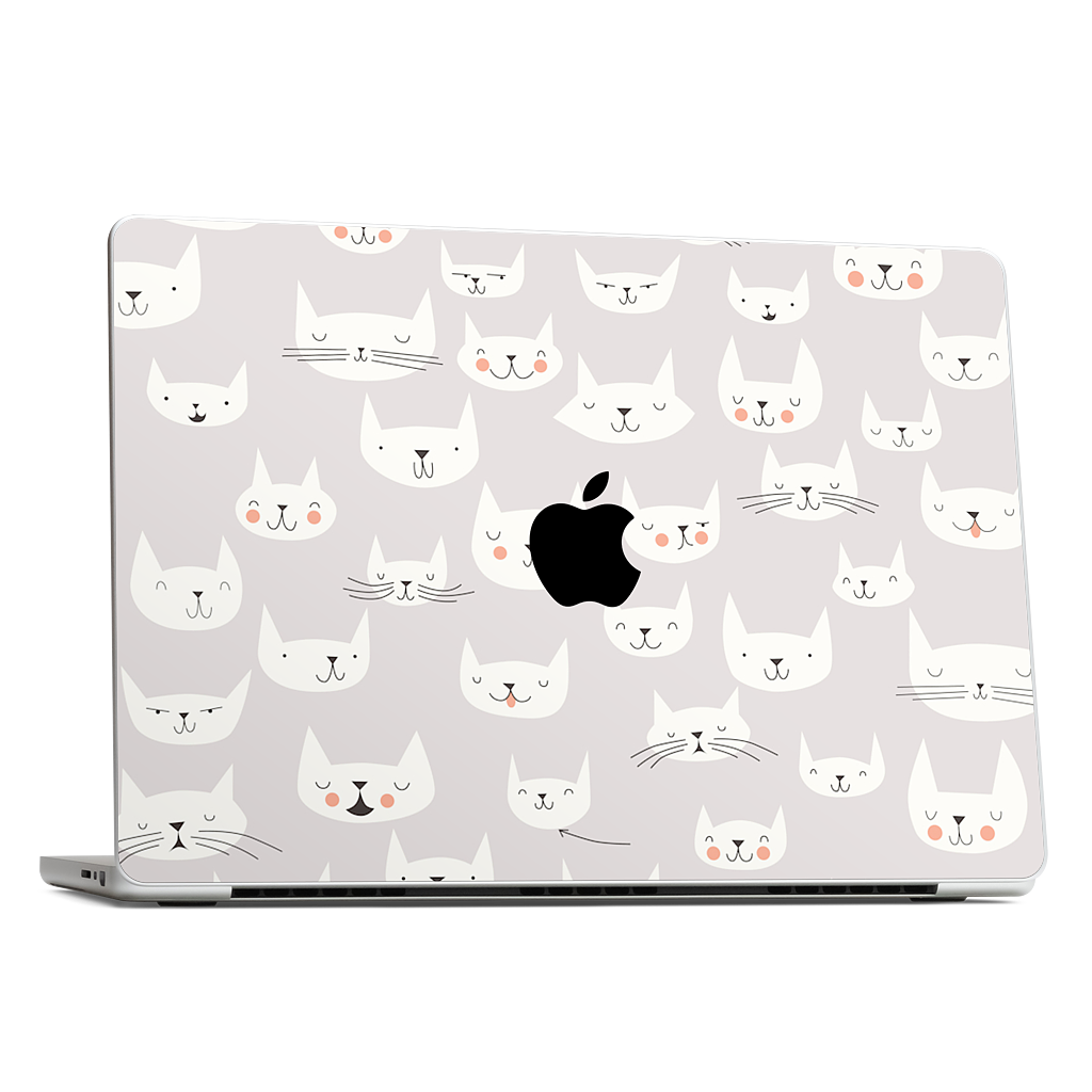Cat Faces MacBook Skin