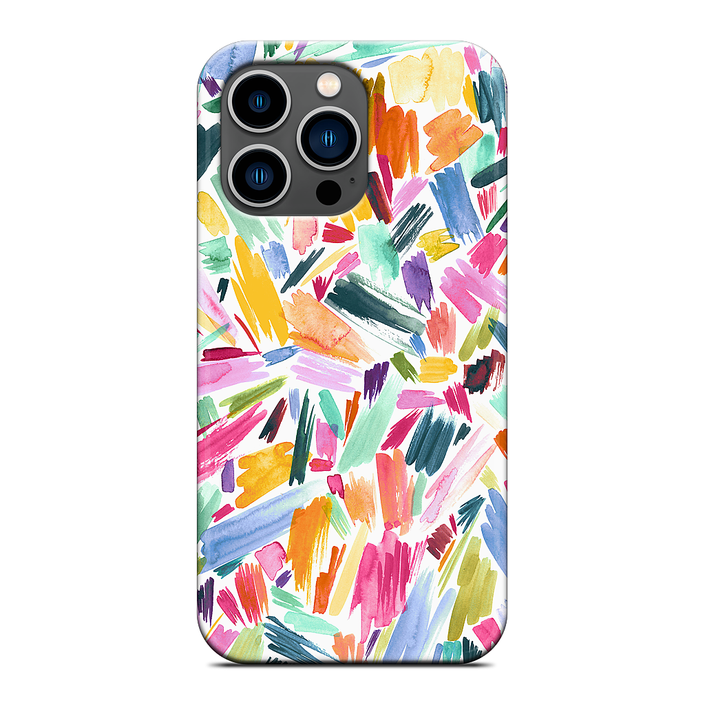 Colorful Abstract Strokes iPhone Case