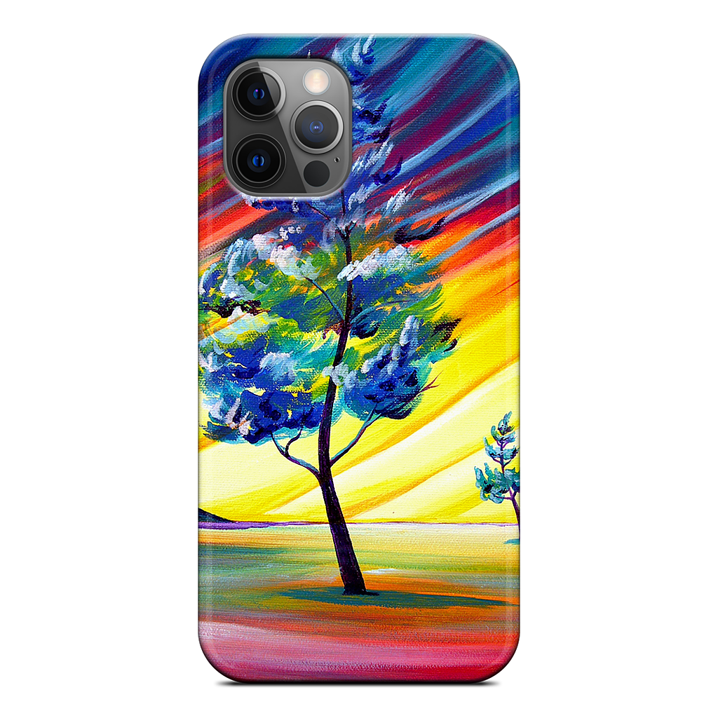 Thick Frost Sunset Glow iPhone Case