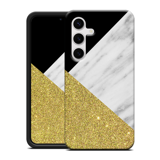 Gold and Real Italian Marble Collage Samsung Case