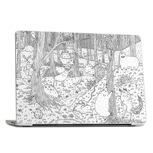 Diurnal Animals of the Forest MacBook Skin