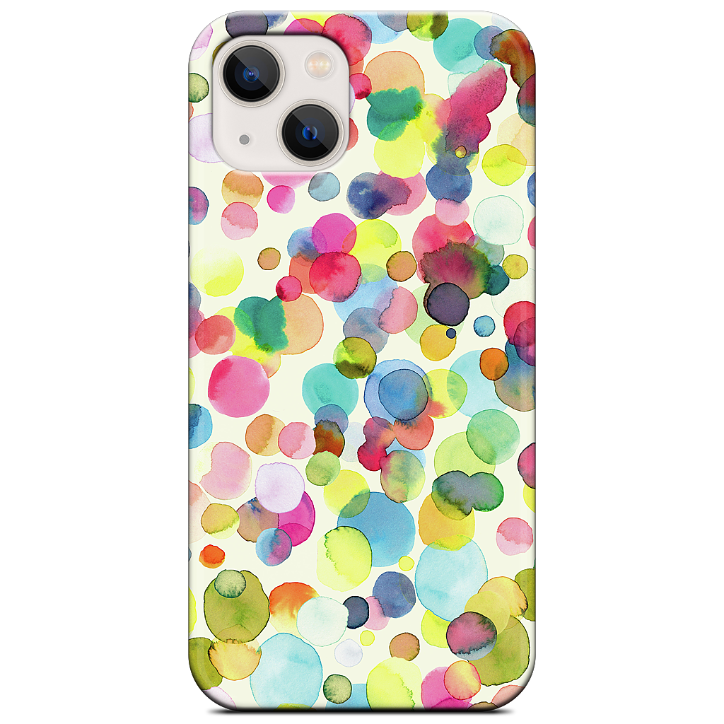 Watercolor Colorful Drops iPhone Case