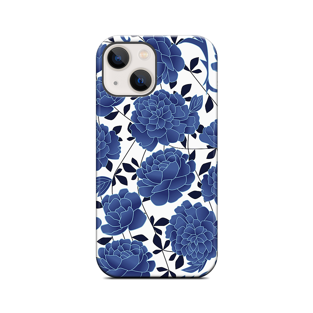 Blue flowers iPhone Case