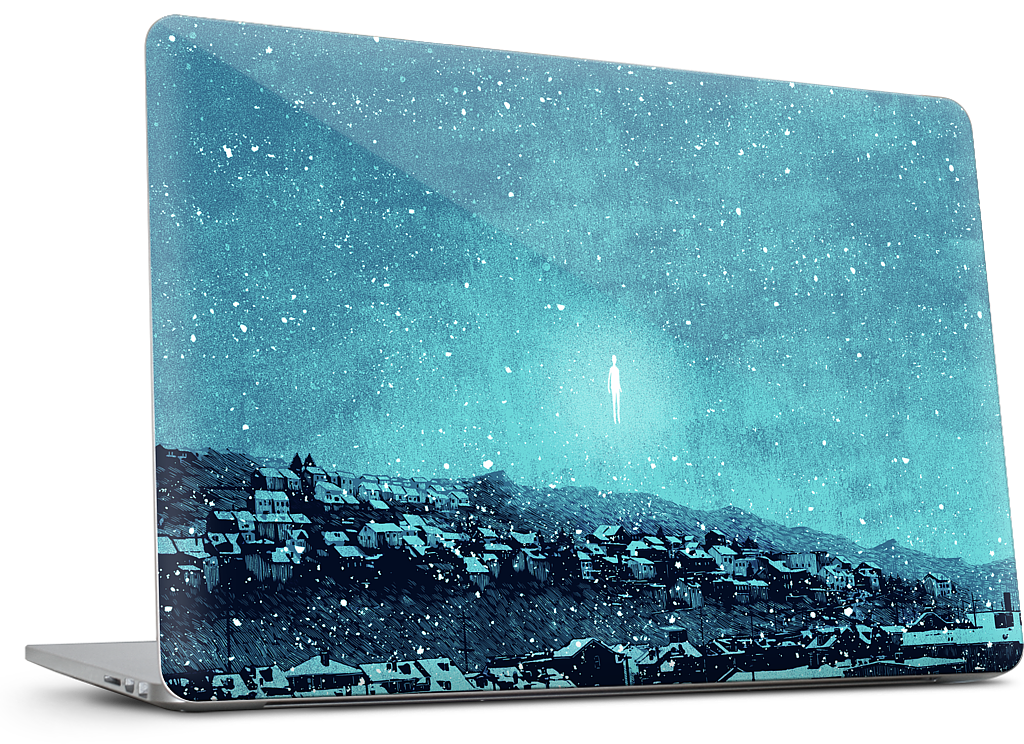 "we wait out the storm, and i am floored" MacBook Skin