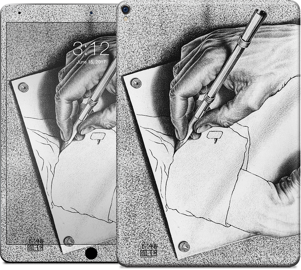 Drawing Hands iPad Skin