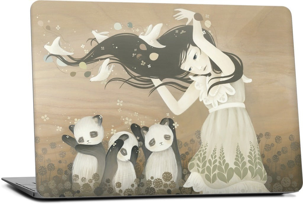 Leave The Hair And Go Free MacBook Skin