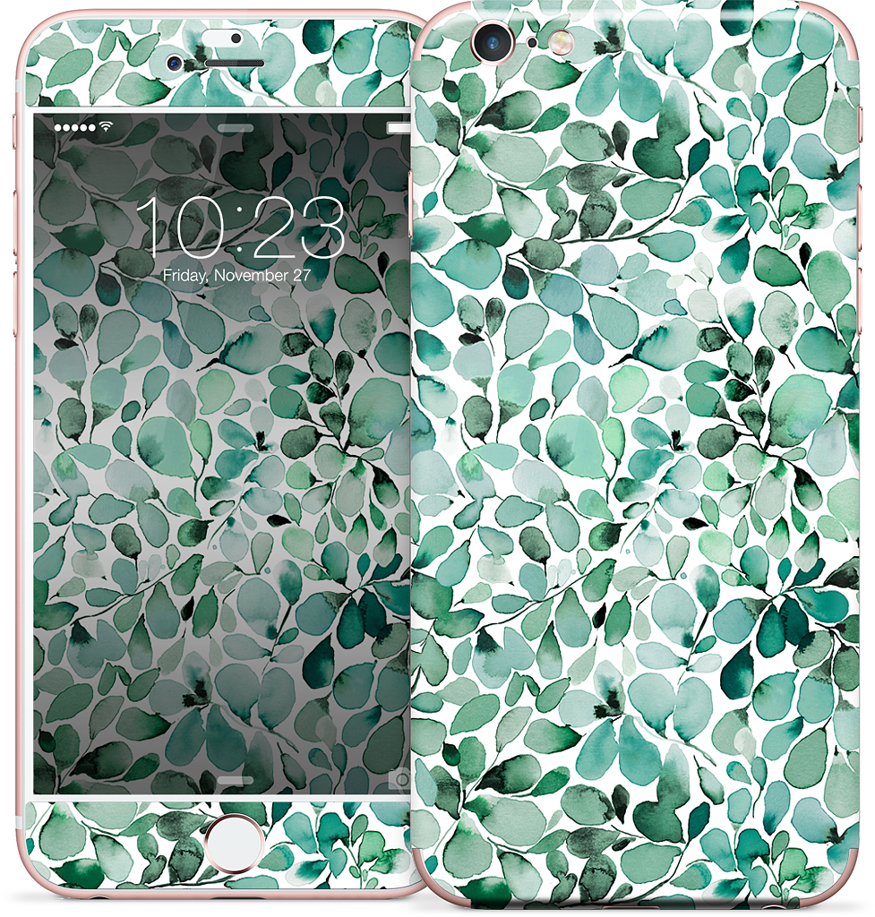 Eucalyptus Leafy Green iPhone Skin