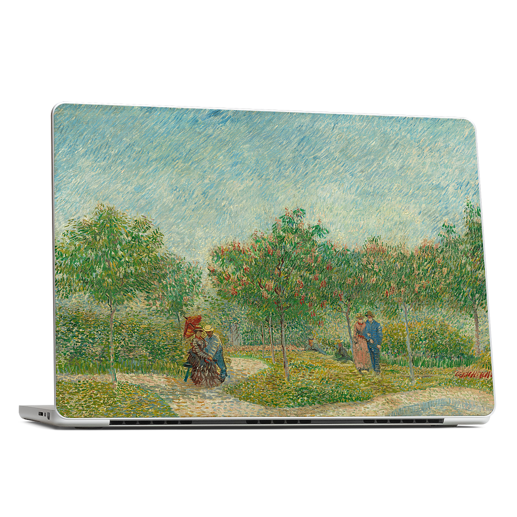 Garden with Courting Couples MacBook Skin