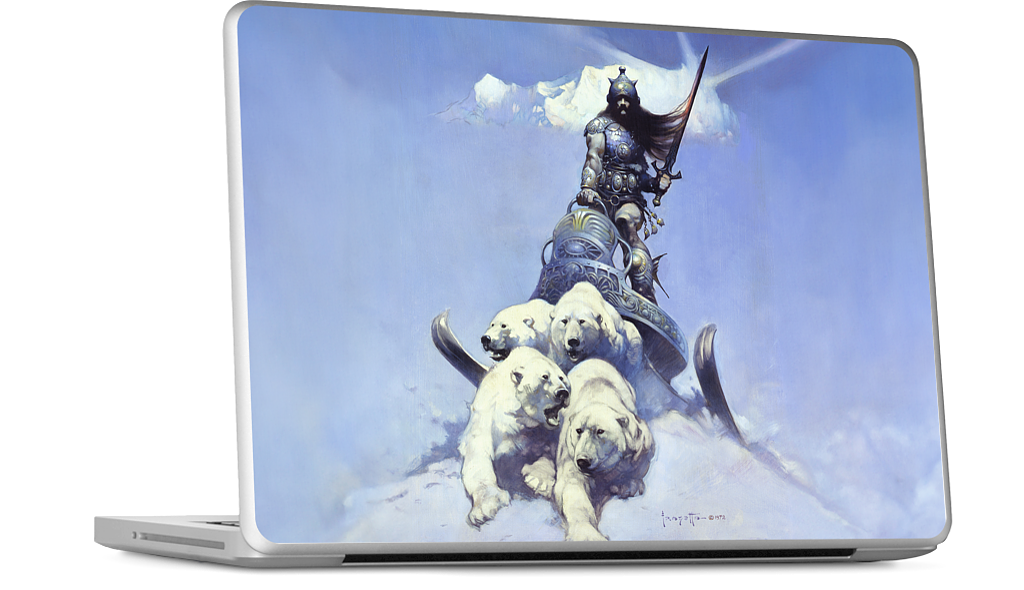 Silver Warrior MacBook Skin