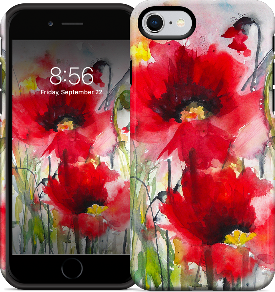 Red Poppies iPhone Case