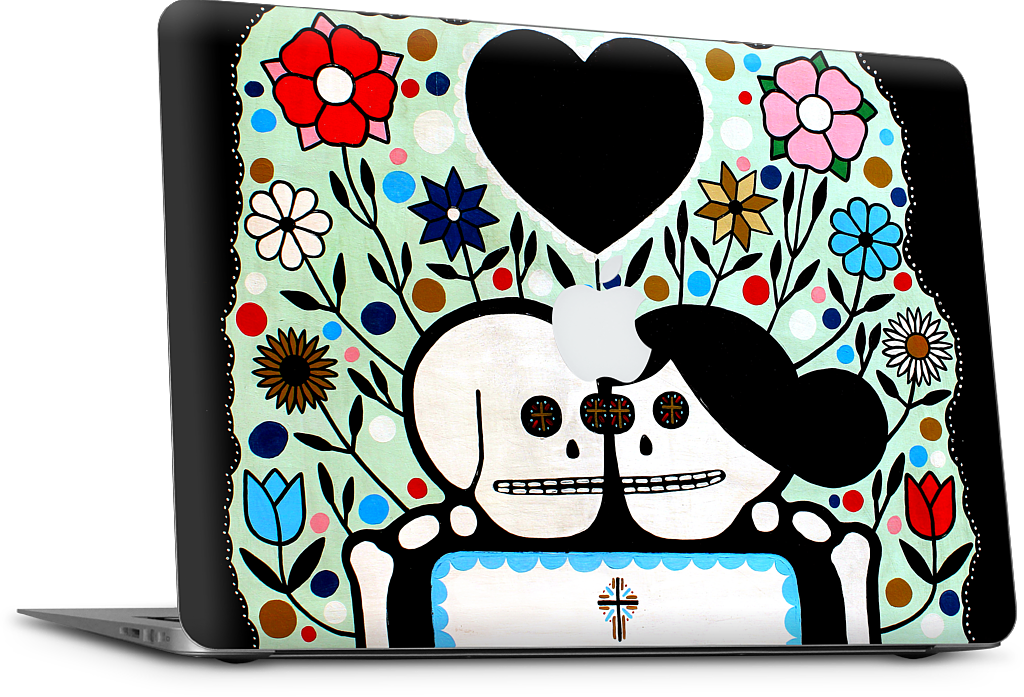 In The Garden With My Love MacBook Skin