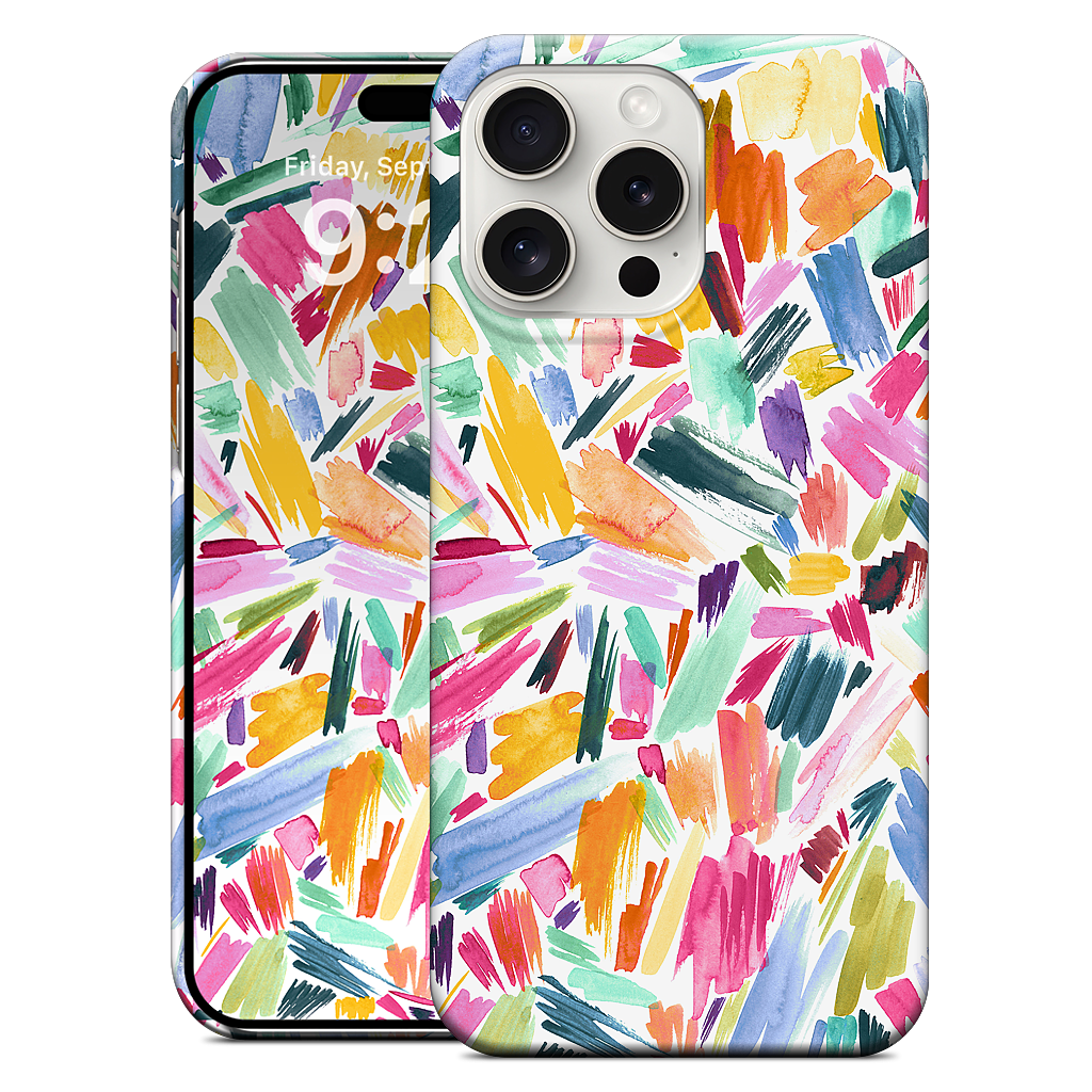 Colorful Abstract Strokes iPhone Case