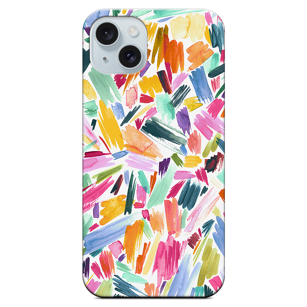 Colorful Abstract Strokes iPhone Case