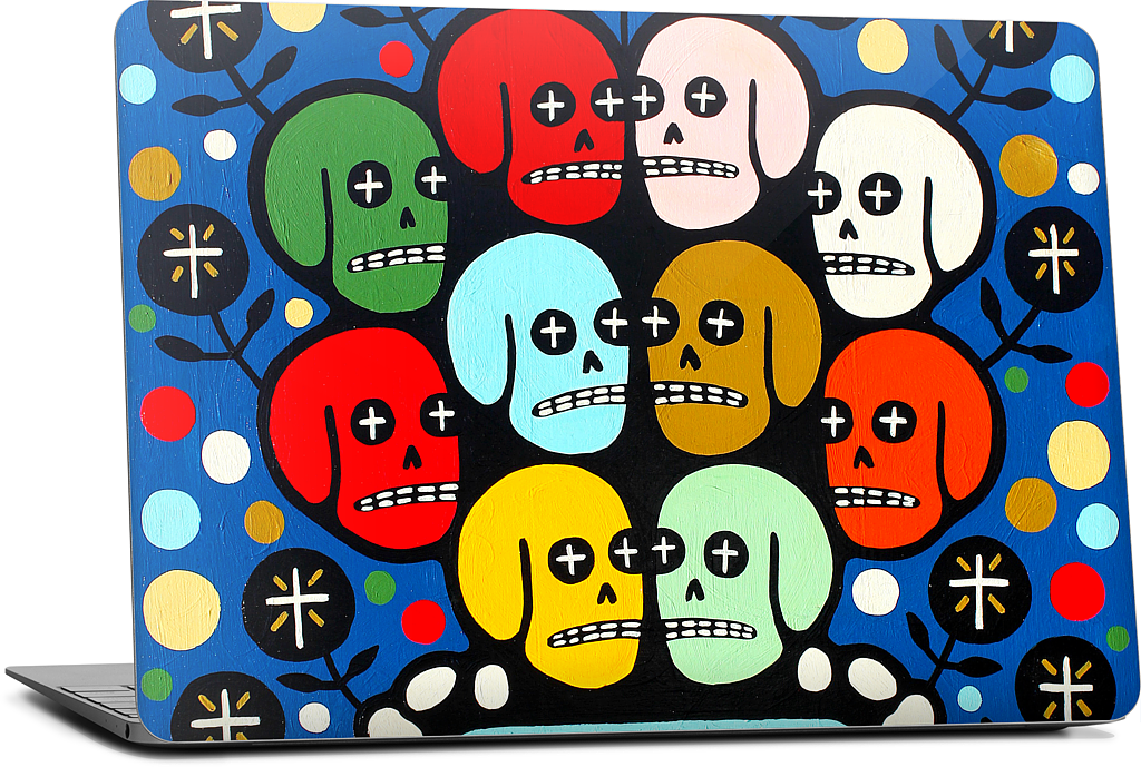 The Many Colors Of Death MacBook Skin