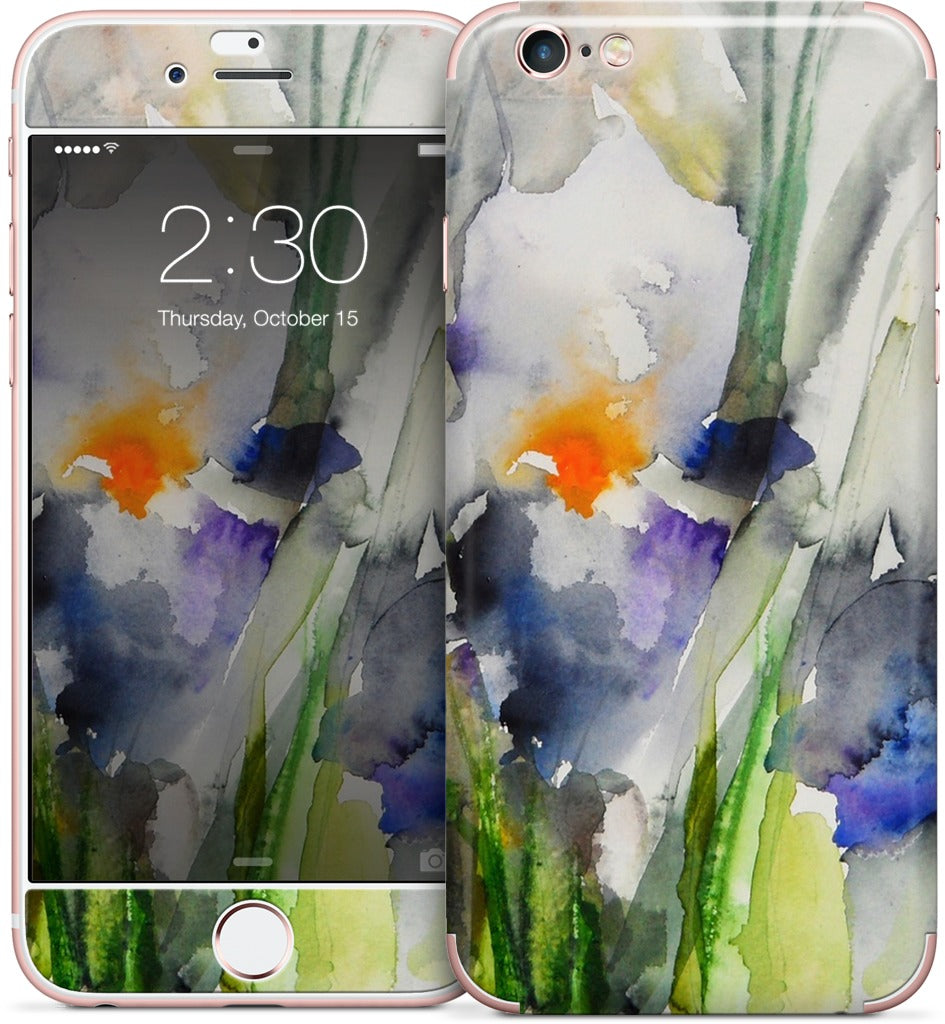 Blue Irises iPhone Skin