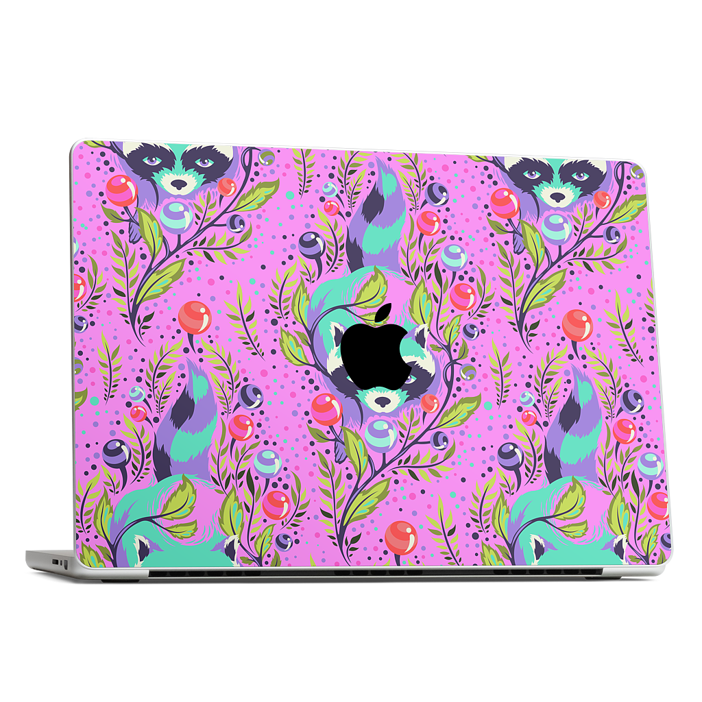 Raccoon Fuchsia MacBook Skin