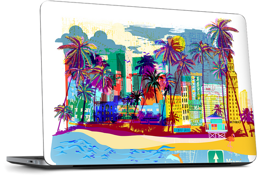 Miami Dell Laptop Skin