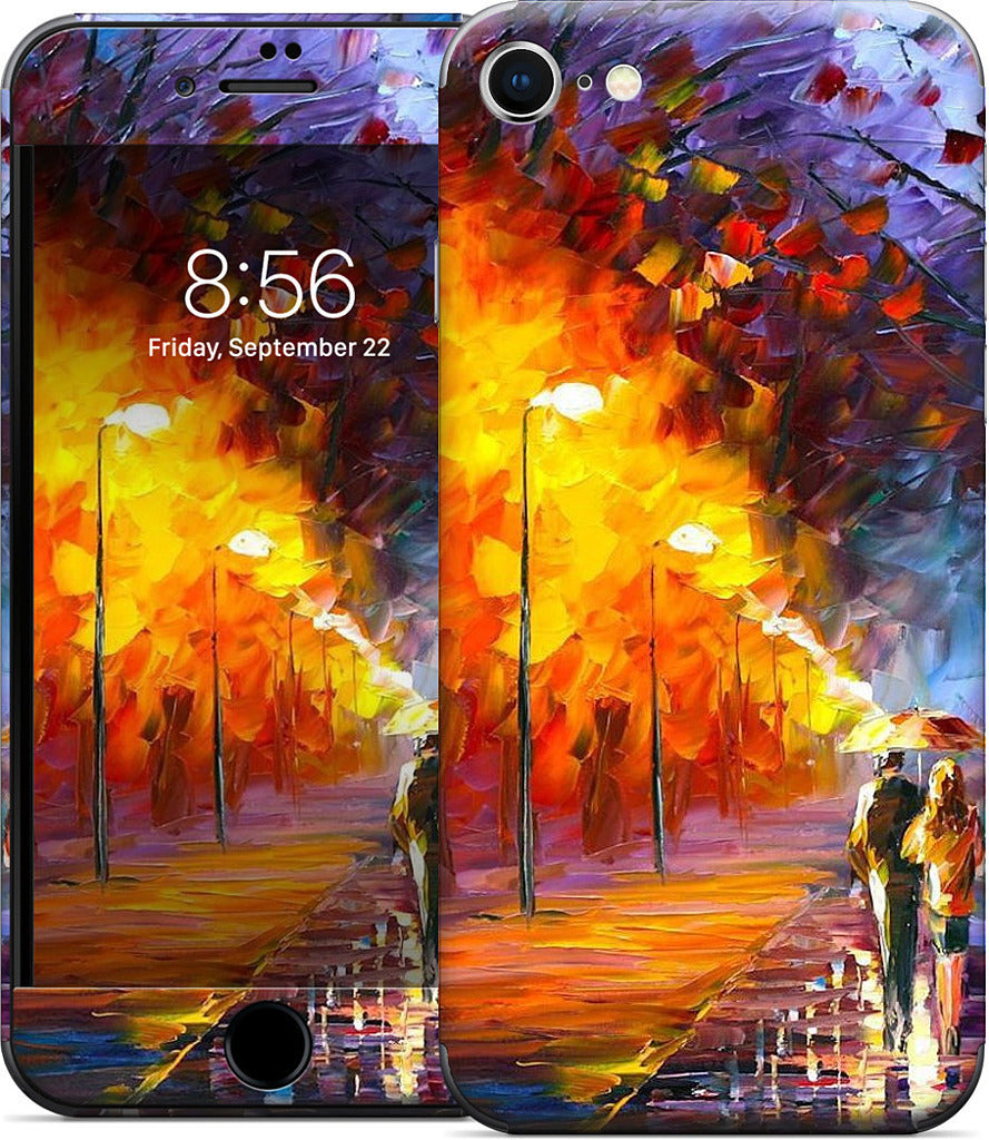 ALLEY BY THE LAKE by Leonid Afremov iPhone Skin