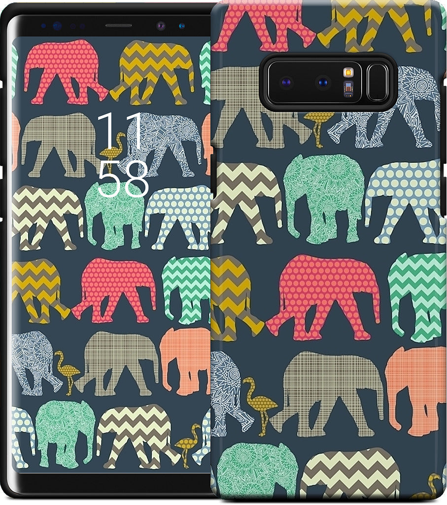 baby elephants and flamingos Samsung Case
