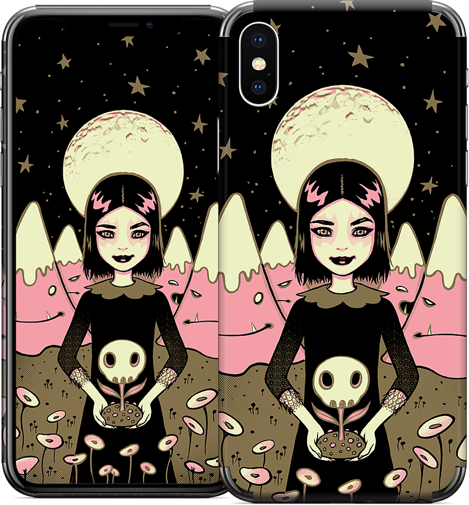 Moon Girl  iPhone Skin