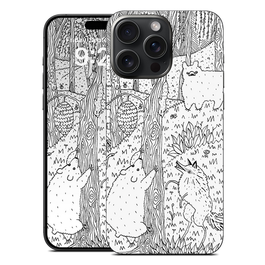 Diurnal Animals of the Forest iPhone Skin