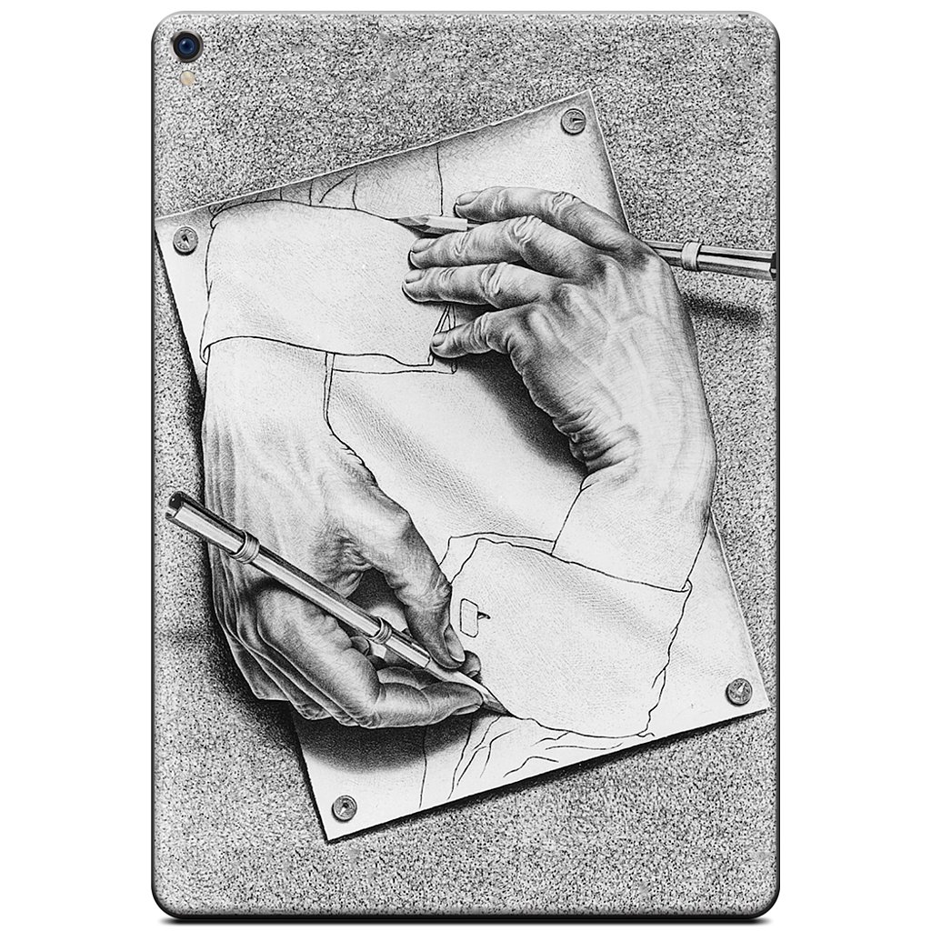 Drawing Hands iPad Skin