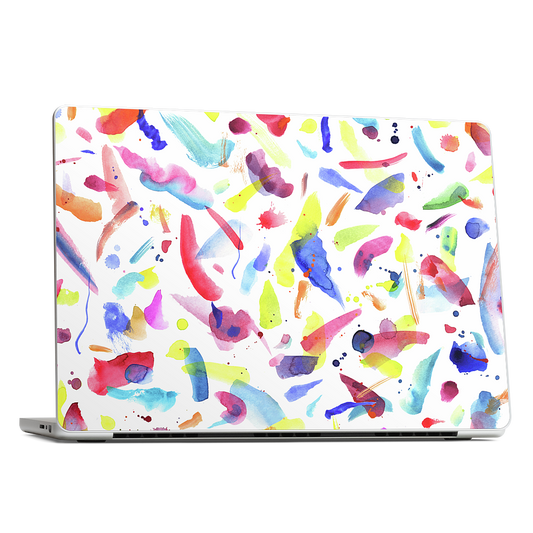 Watercolor Summer Brushstrokes MacBook Skin