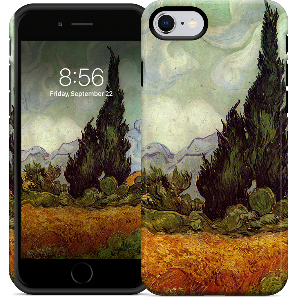 A Wheatfield with Cypresses iPhone Case