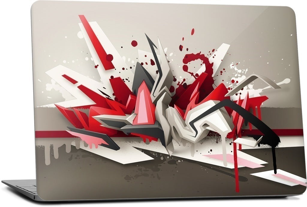 Red Metal MacBook Skin