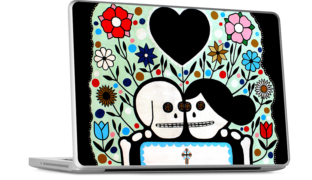 In The Garden With My Love MacBook Skin