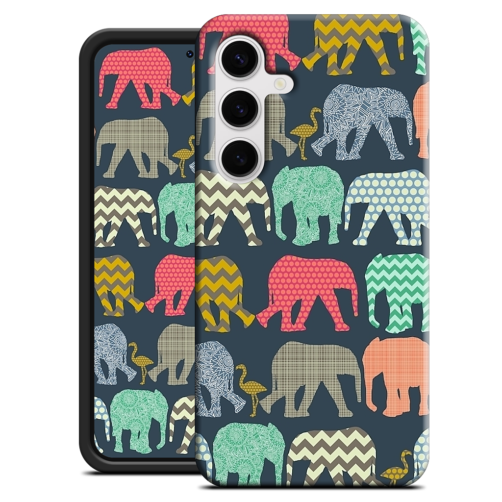 baby elephants and flamingos Samsung Case