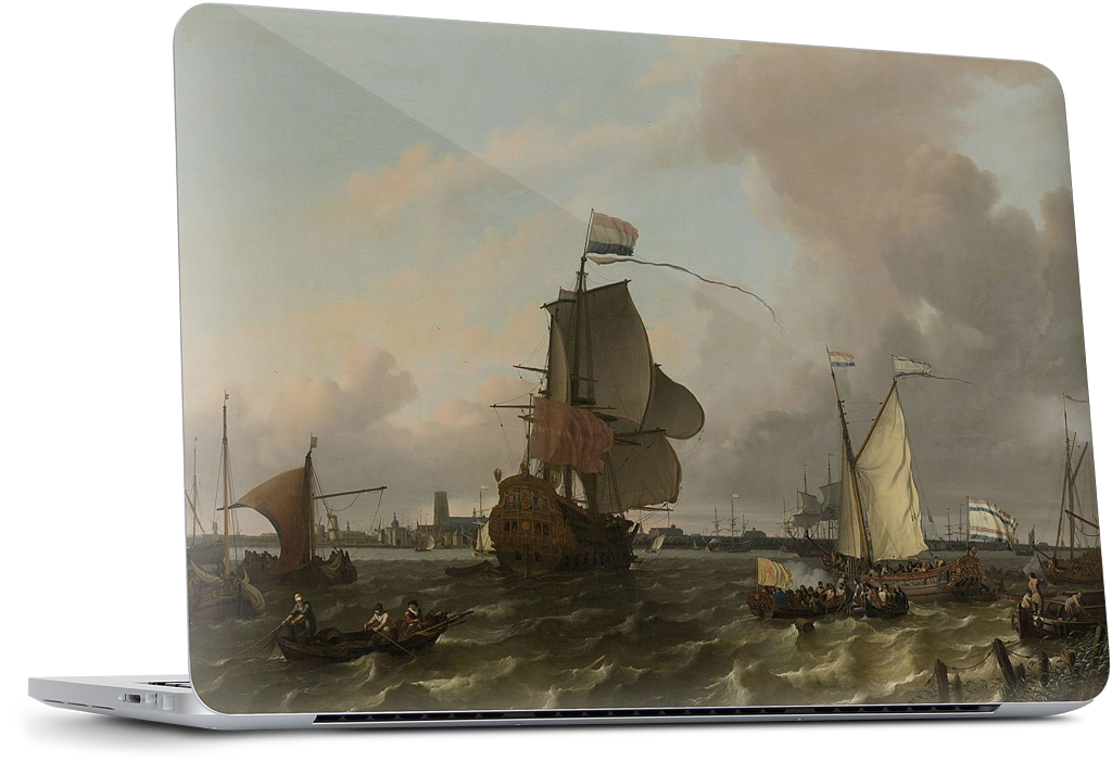 The Warship Brielle on the Maas Rotterdam MacBook Skin