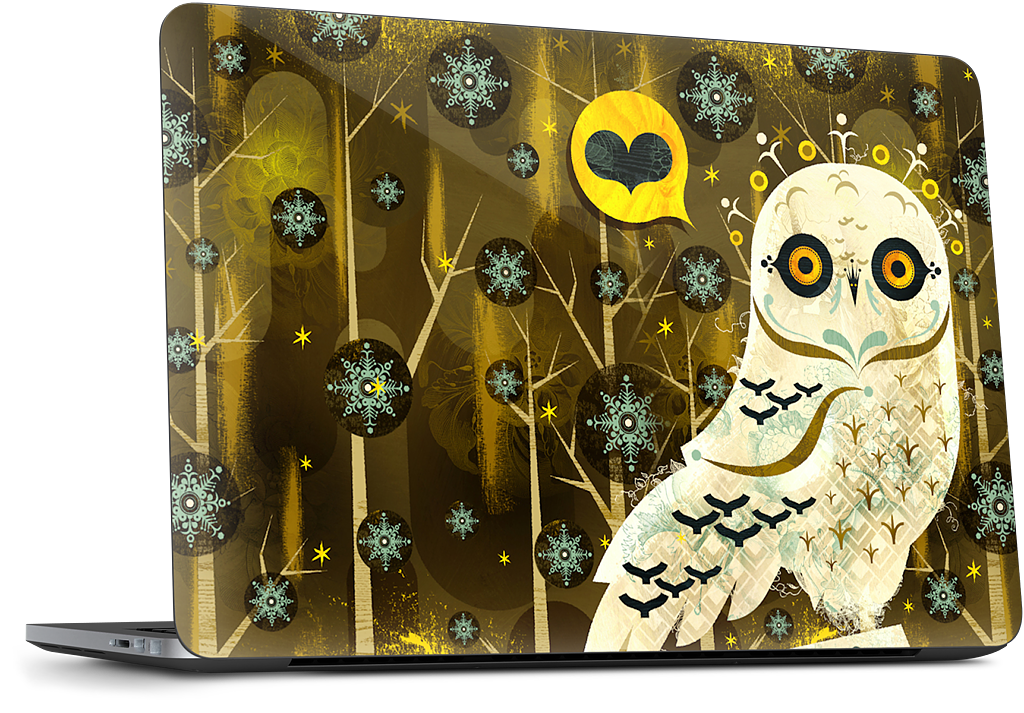 Snowy Owl Dell Laptop Skin