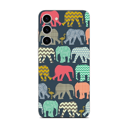 baby elephants and flamingos Samsung Skin