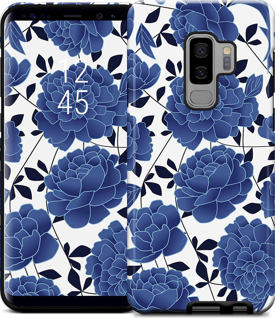Blue flowers Samsung Case