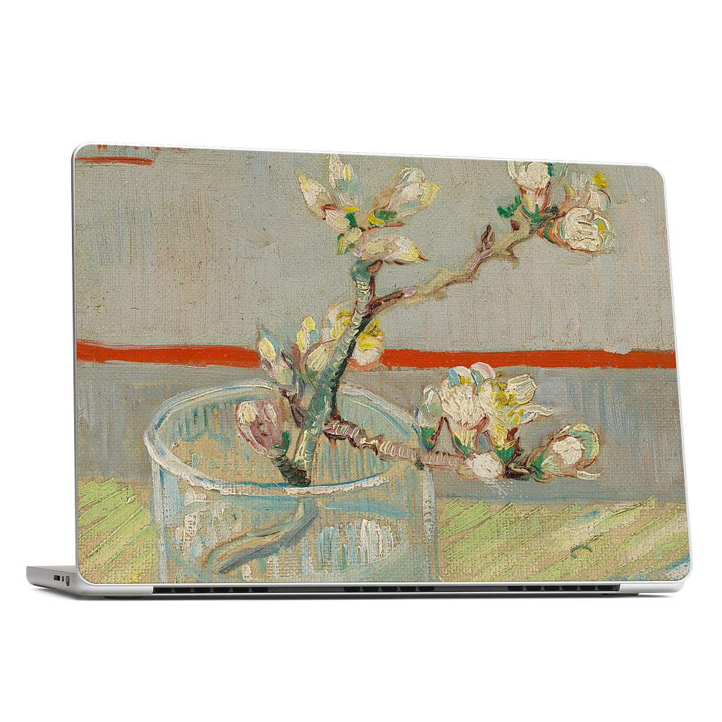 Spring of Flowering Almond in a Glass MacBook Skin