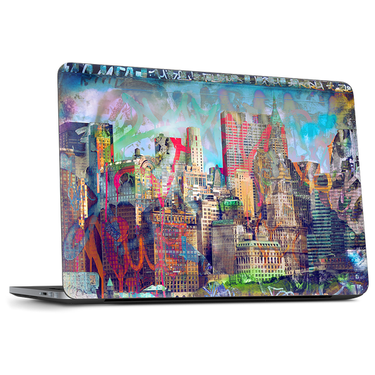Graffiti Skyline Dell Laptop Skin