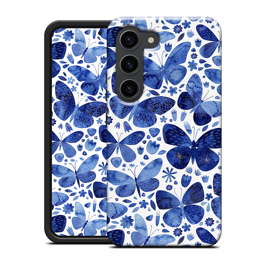 Blue Butterflies Samsung Case