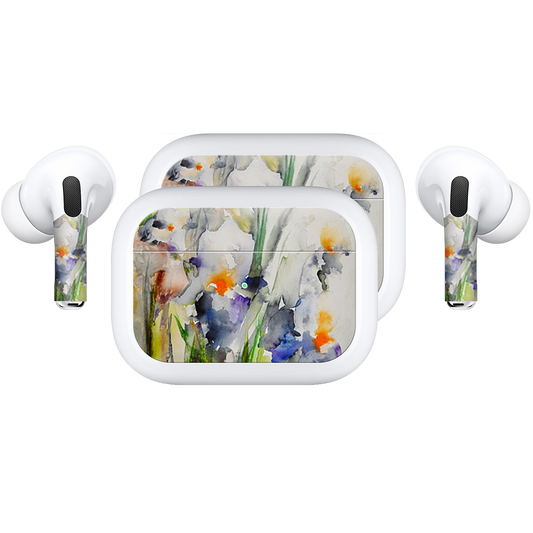 Blue Irises AirPods