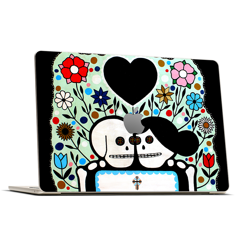 In The Garden With My Love MacBook Skin