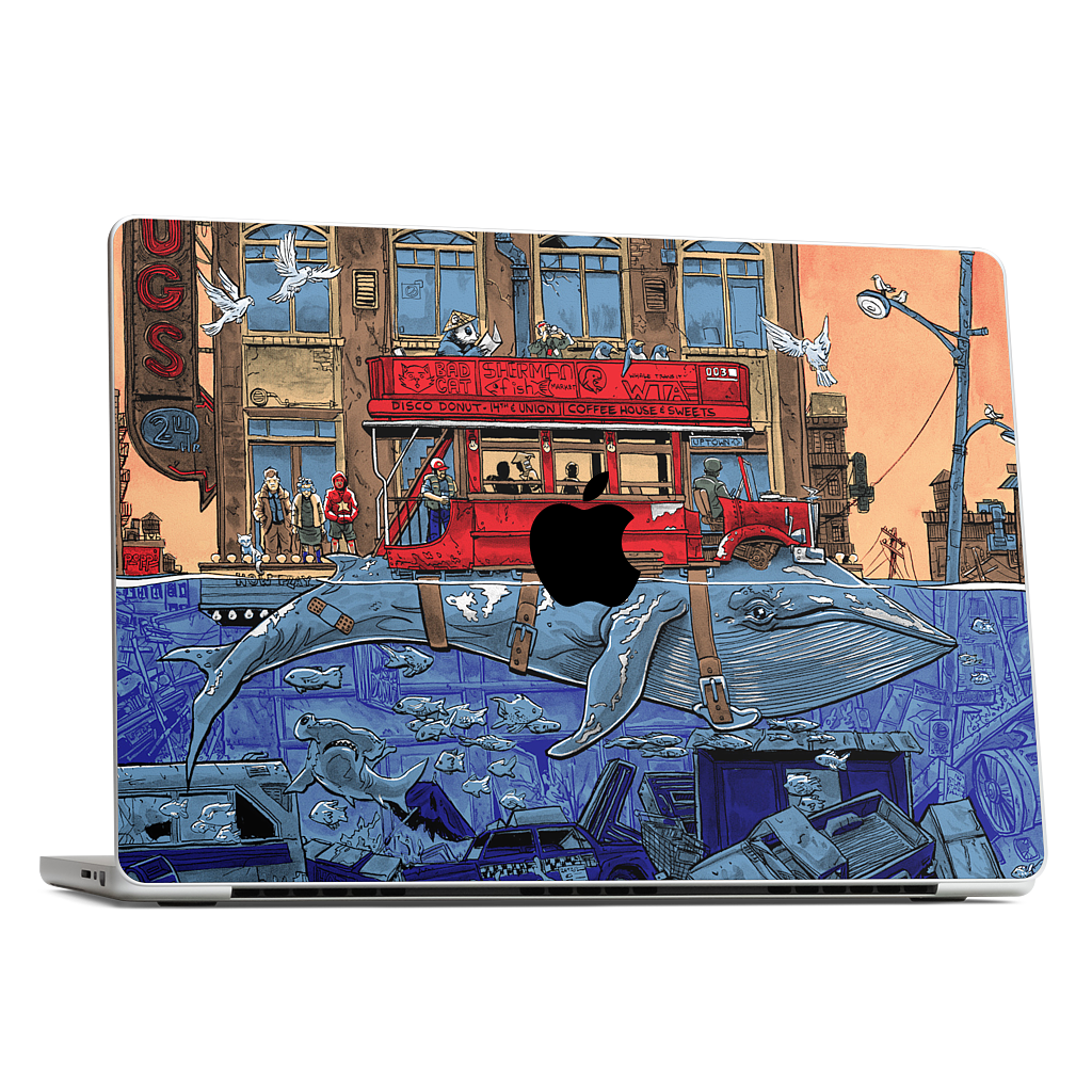 Northbound Whale MacBook Skin