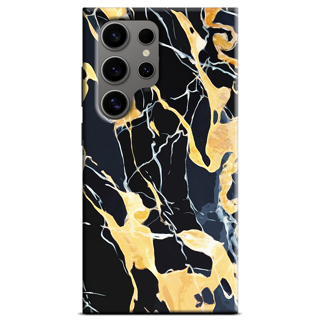 Black Marble Samsung Case