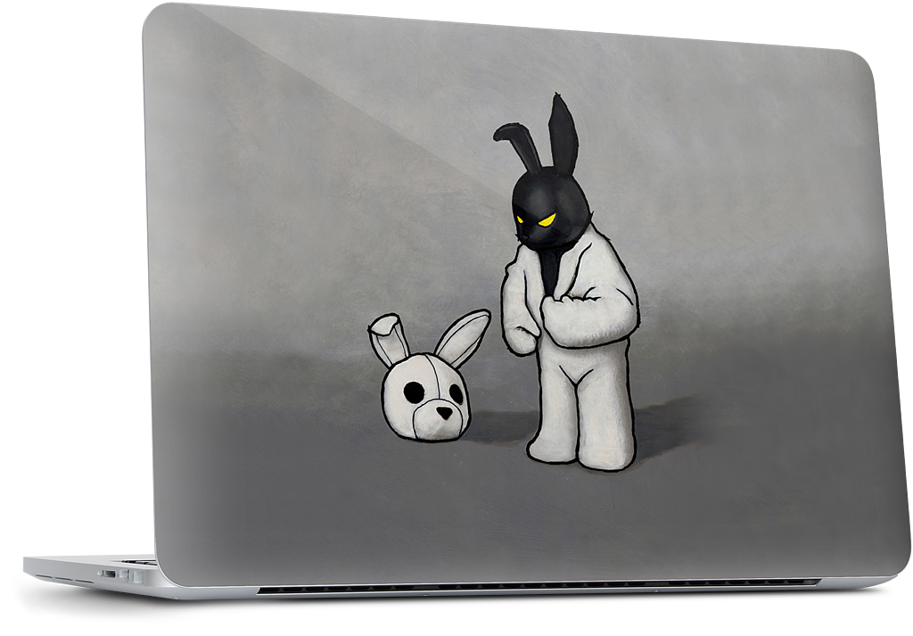 Black In White MacBook Skin