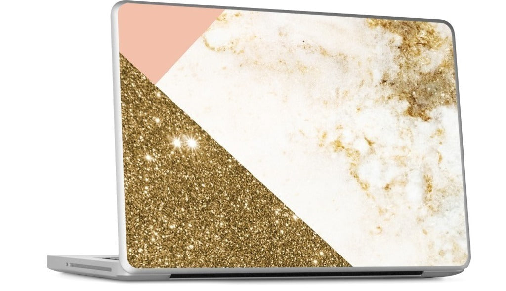 Gold Marble Collage  MacBook Skin